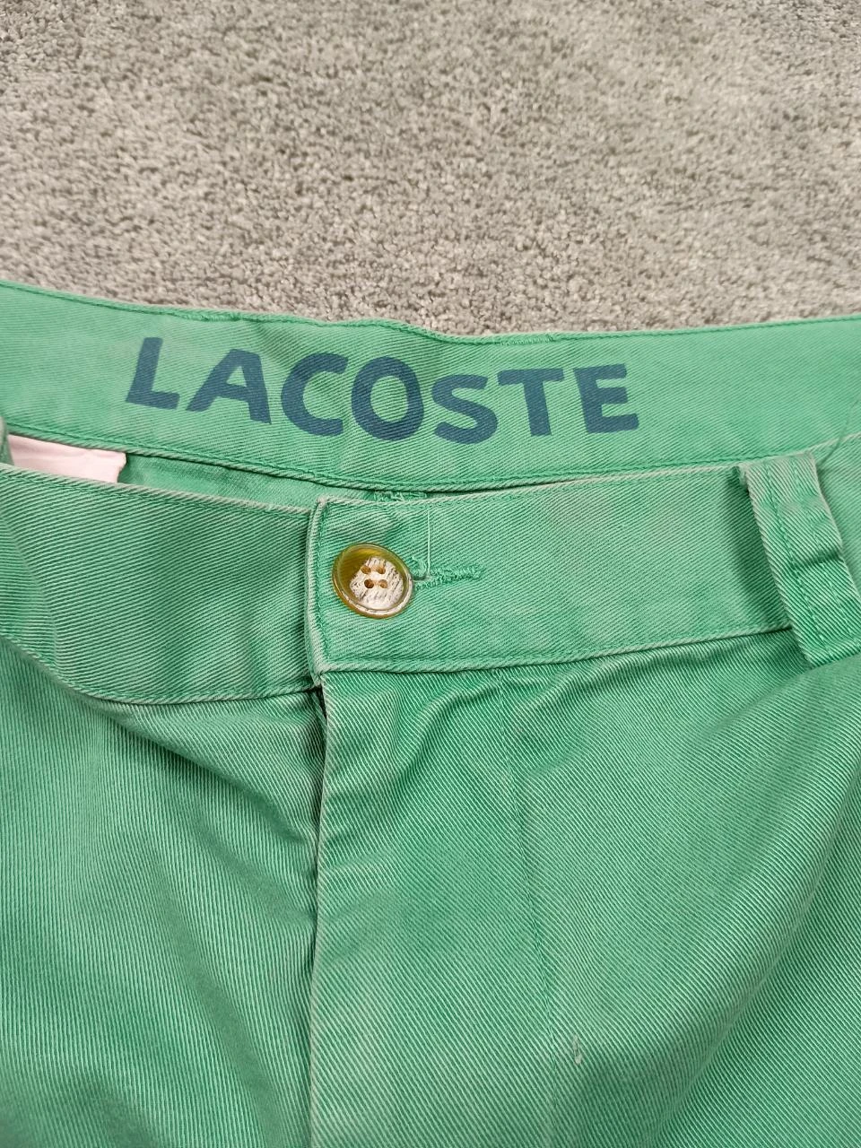 Lacoste Shorts Verde Chino Clássico Preppy Old Money 2000s – photo 5